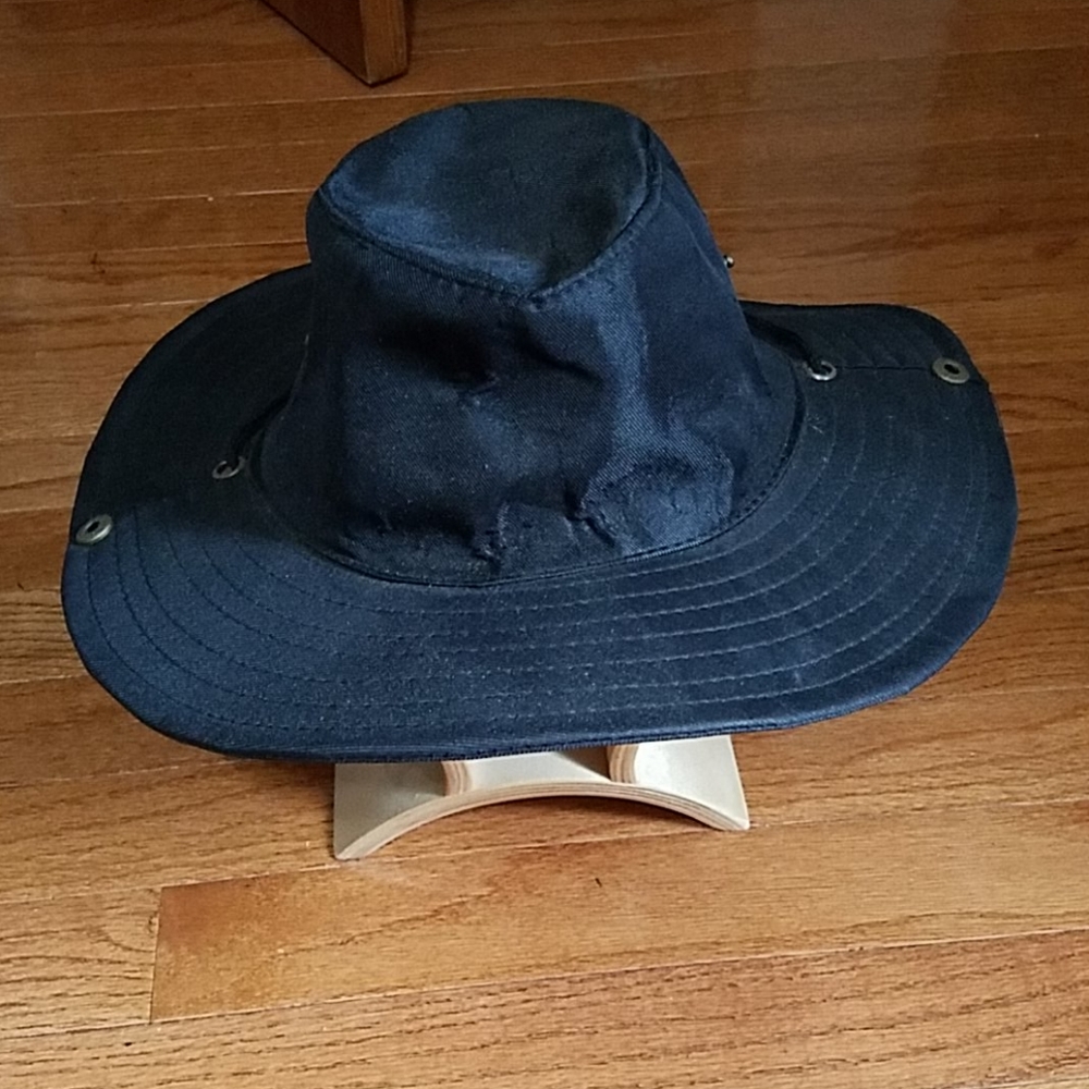 Black nylon hat